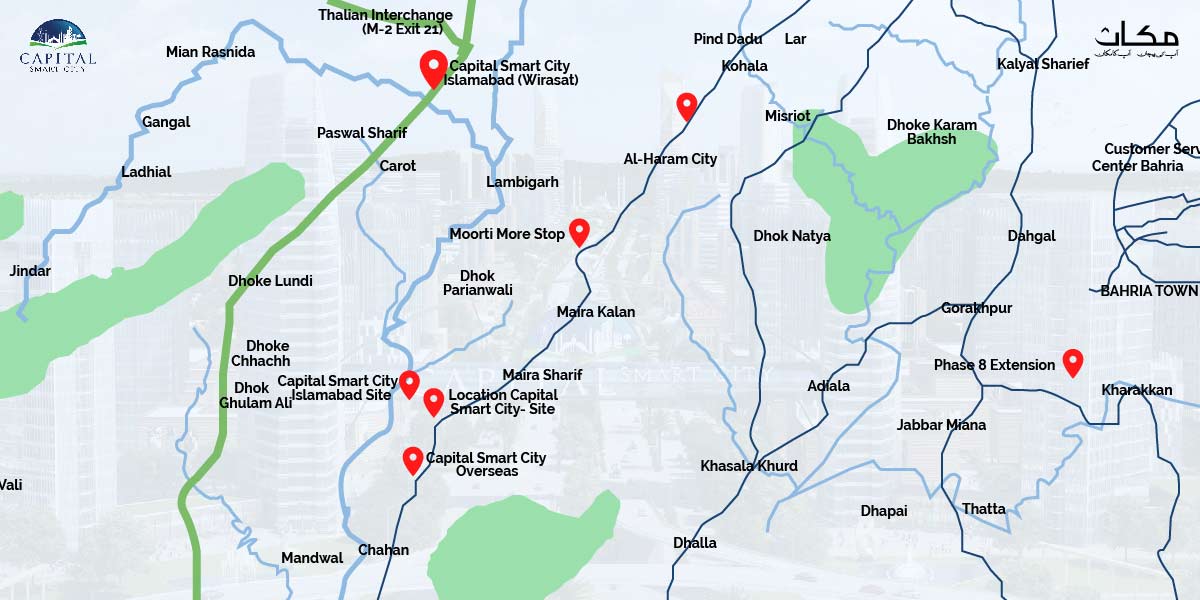 capital smart city islamabad location
