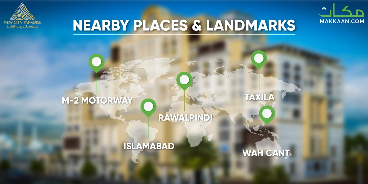 New City Paradise Nearby Places And Landmarks